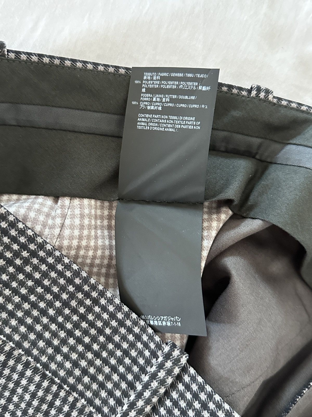Balenciaga Balenciaga grey checked houndstooth pants Size US 30 / EU 46 - 8 Thumbnail