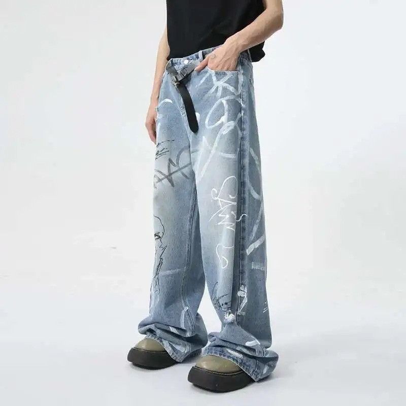 Denime × Jean Wear Graffiti High Street Denim Size US 32 / EU 48 - 3 Thumbnail