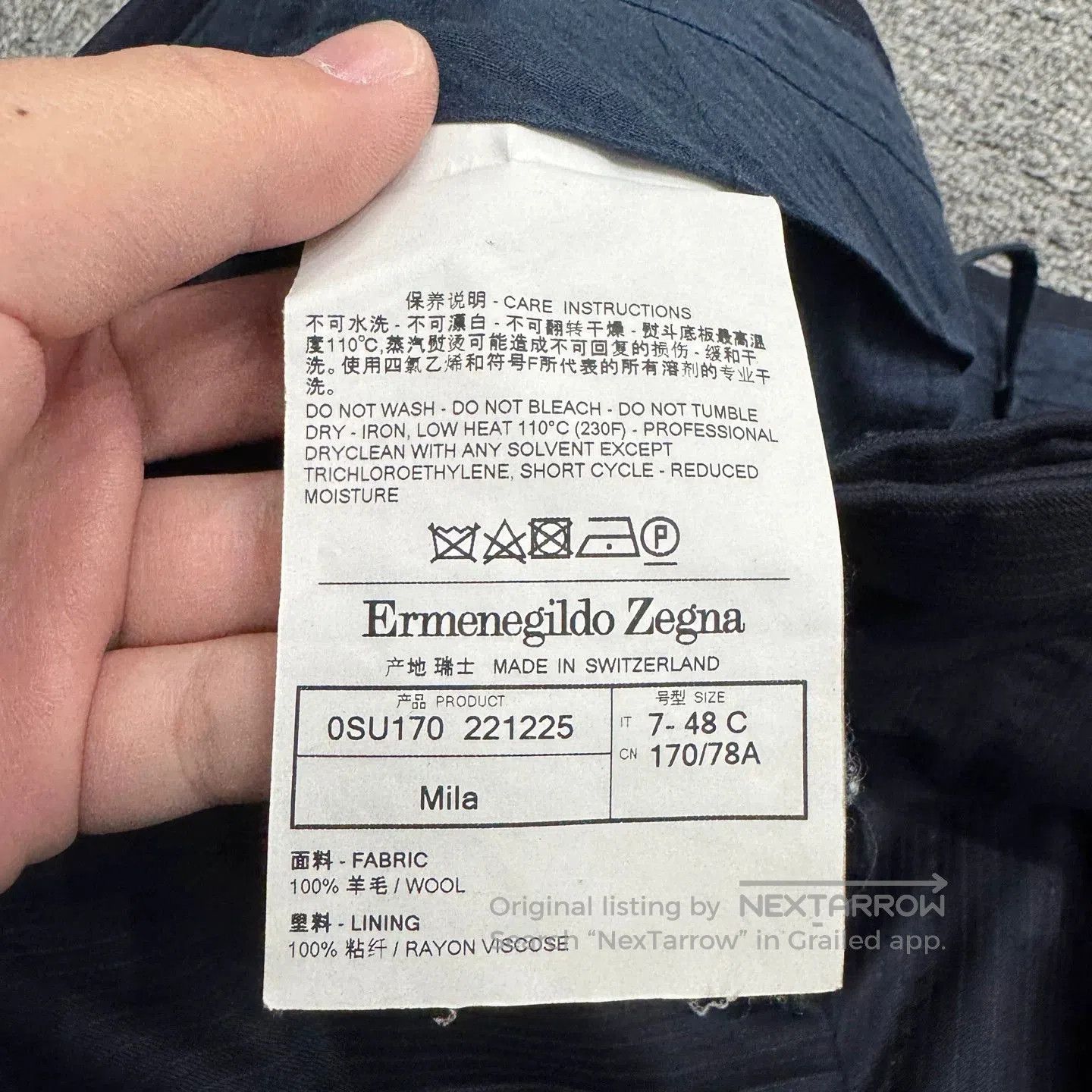 Ermenegildo Zegna Ermenegildo Zegna Vertical Stripe Wool Pants. Size US 32 / EU 48 - 3 Thumbnail