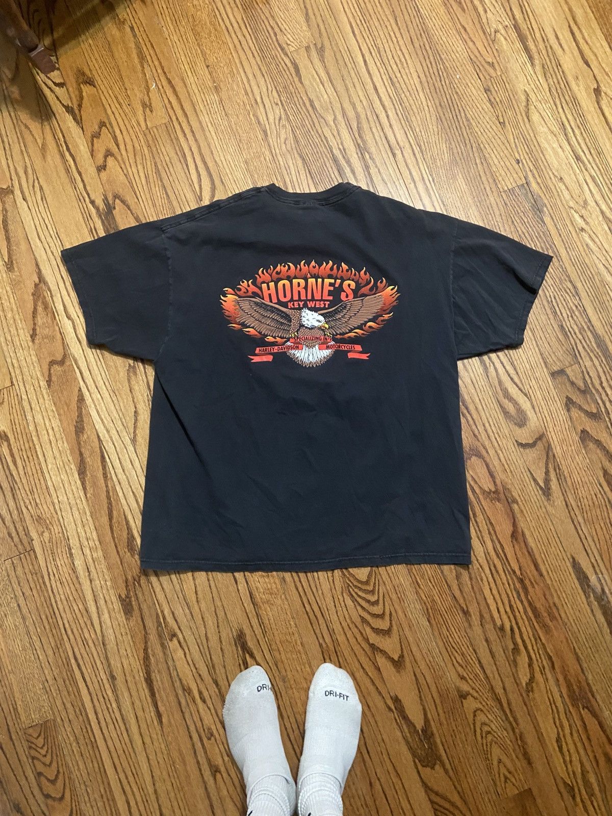 Hanes × Vintage Vintage biker t shirt Size US XXL / EU 58 / 5 - 1 Thumbnail