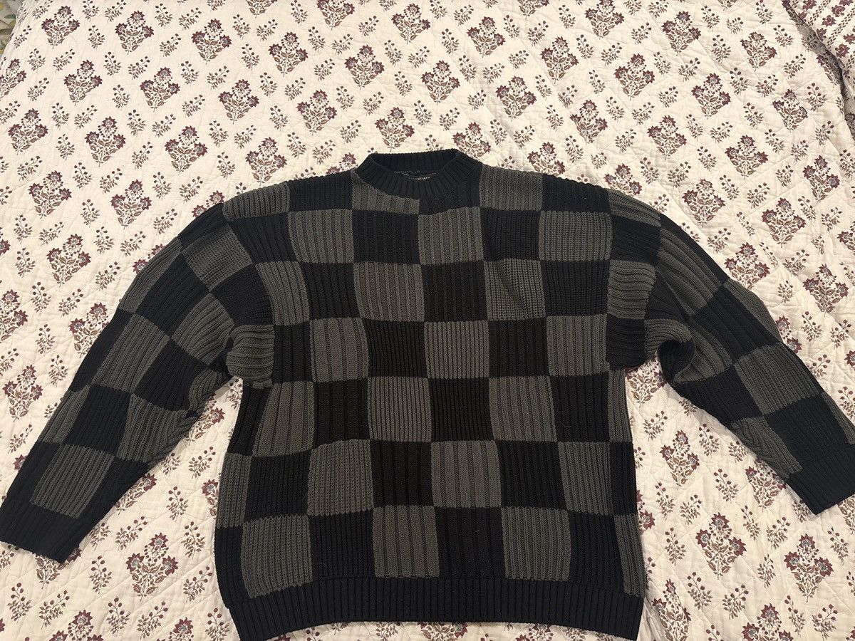 Balenciaga Balenciaga checkered knit sweater Size US XS / EU 42 / 0 - 1 Thumbnail
