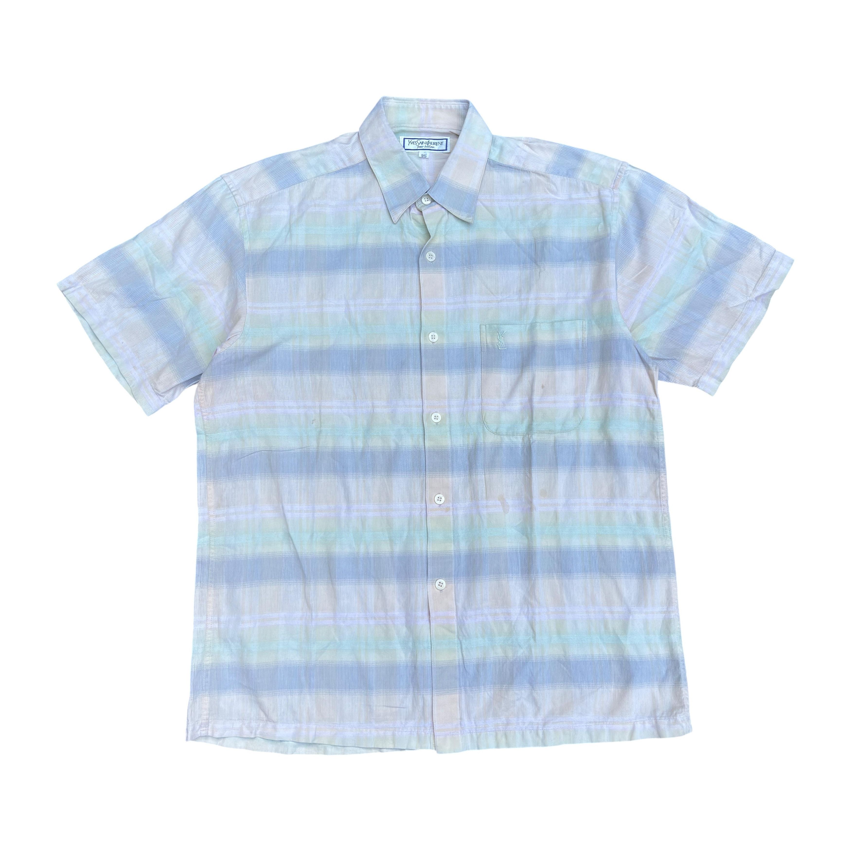 Yves Saint Laurent Yves Saint Laurent Pour Homme rainbow shirt Size US M / EU 48-50 / 2 - 1 Thumbnail