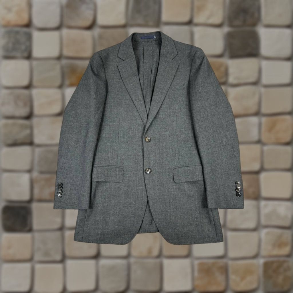 Suitsupply Suitsupply Blazer Mens 34 Gray Wool Two-Button Notch Lapel 2 Piece Suit Jacket Coat Vintage: No Size 34R - 1 Thumbnail