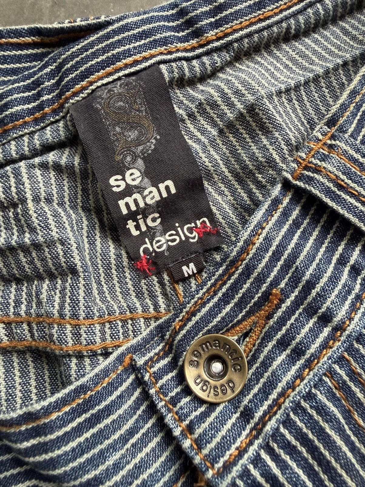 semanticdesign 2000s semantic design jeans stripe clawmark lgb kmrii Size US 30 / EU 46 - 6 Thumbnail