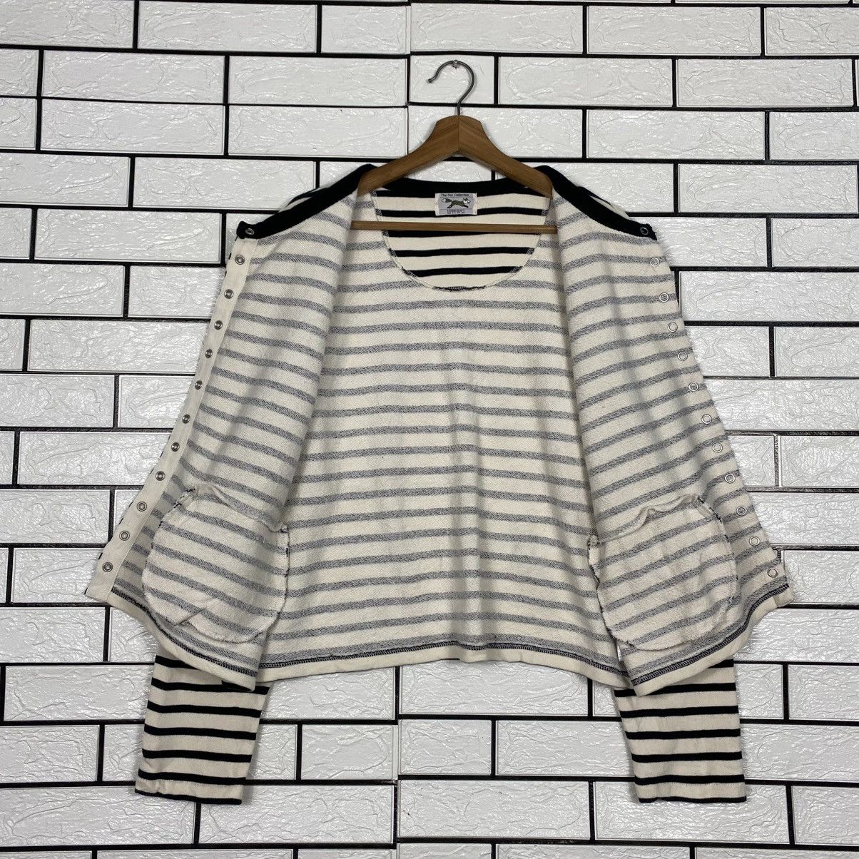 Japanese Brand 📌The Fox Collection Snap Button Cardigan Striped Size US M / EU 48-50 / 2 - 14 Thumbnail