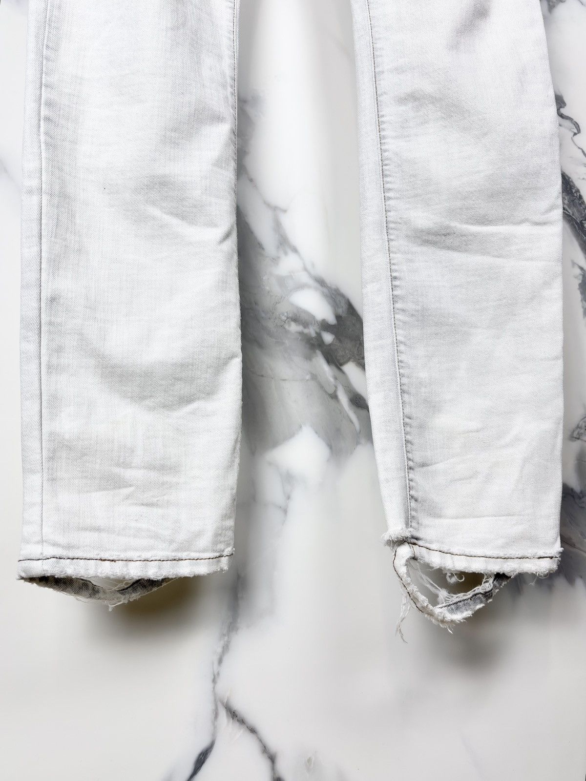 Rick Owens Rick Owens Archive Olmar Bleach White Detroit Denim Jeans Size US 36 / EU 52 - 7 Thumbnail