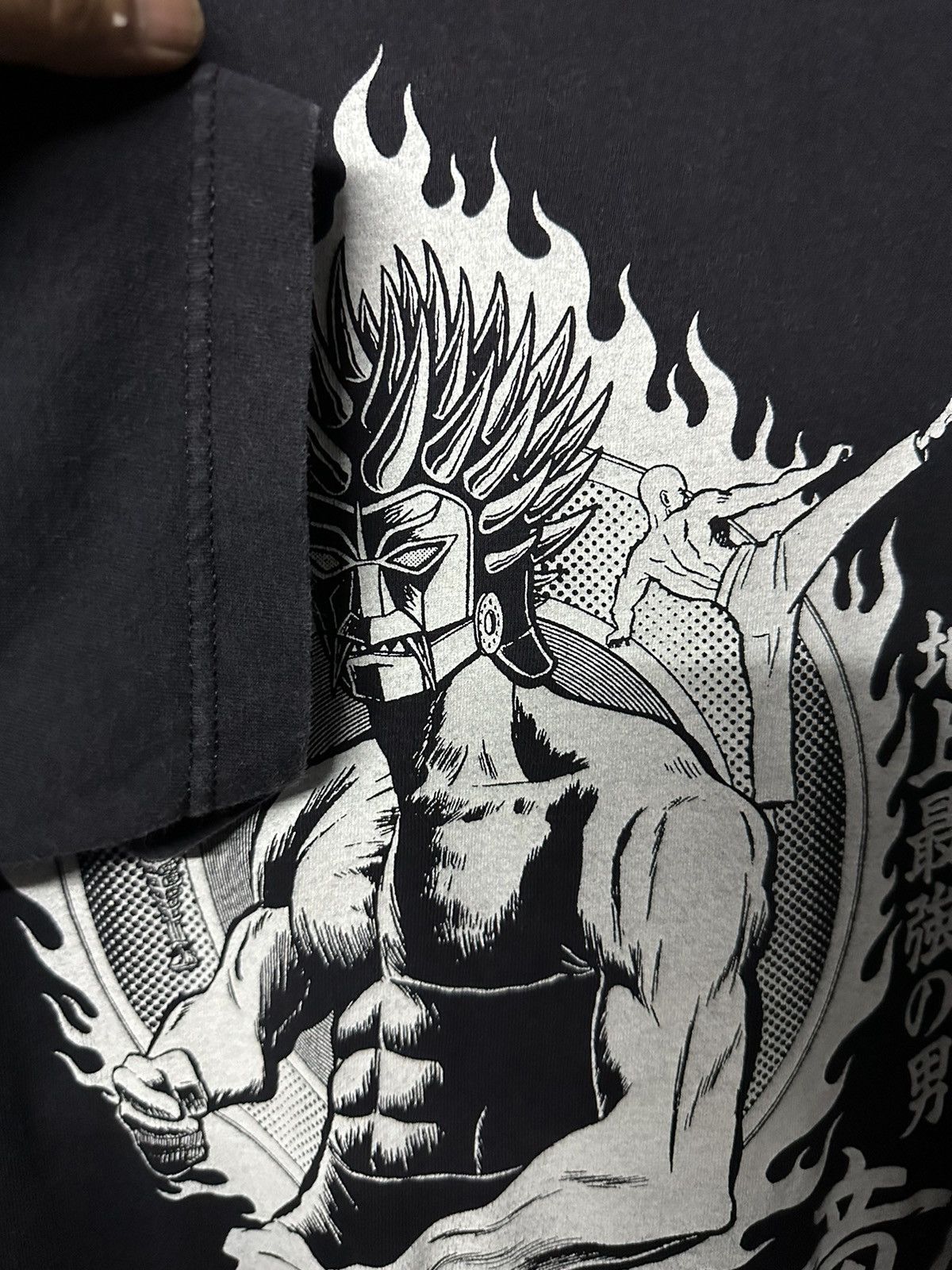 Anime × Vintage Vintage 90s Anime Japan Strongest Man On Earth Sun Faded Tee Size US L / EU 52-54 / 3 - 9 Thumbnail