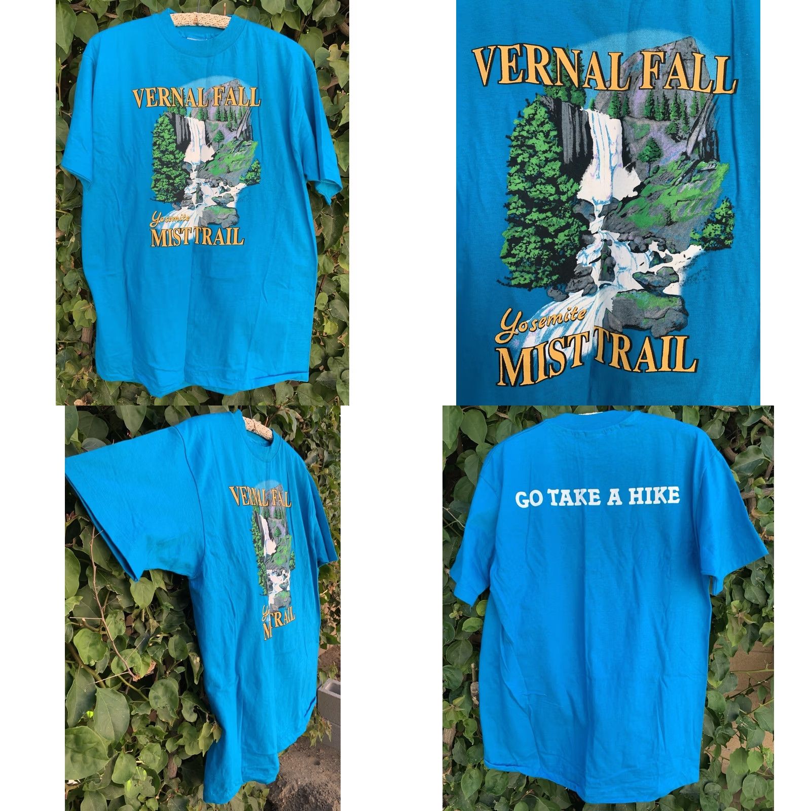 Hanes VINTAGE Hanes Beefy-T T Shirt XL blue 80s 90s California Nature Graphic Print Men XS? Size US XL / EU 56 / 4 - 9 Thumbnail