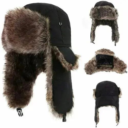 Other Black Waterproof Trapper Ears Hat Size ONE SIZE - 1 Thumbnail