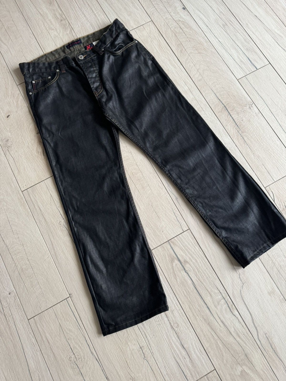 Dolce & Gabbana Dolce & Gabbana Black Waxed Denim Pants Size US 34 / EU 50 - 5 Thumbnail