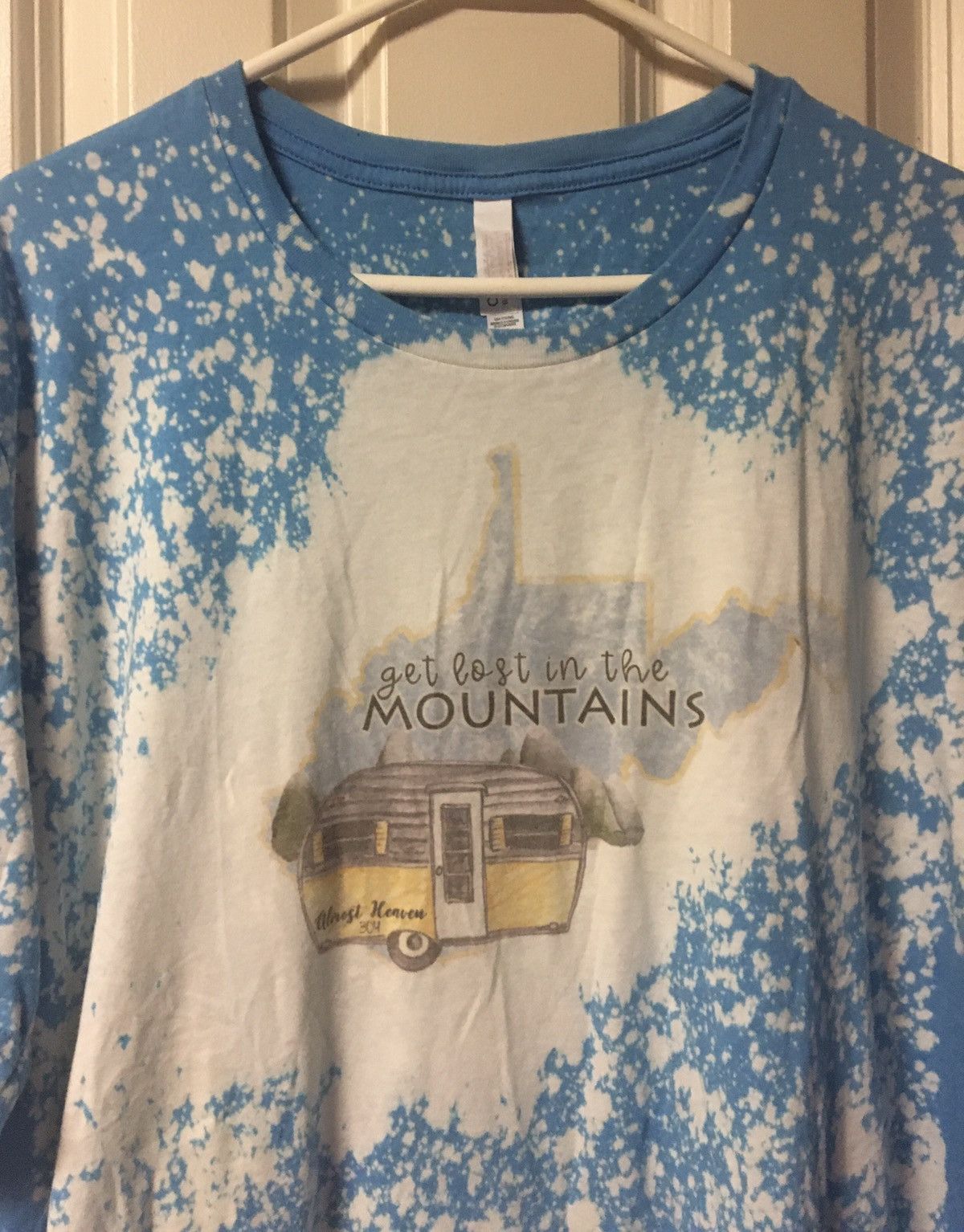Canvas New Canvas Women’s Top 2X West Virginia Get Lost Mountains Size XXL / US 16-18 / IT 52-54 - 3 Thumbnail