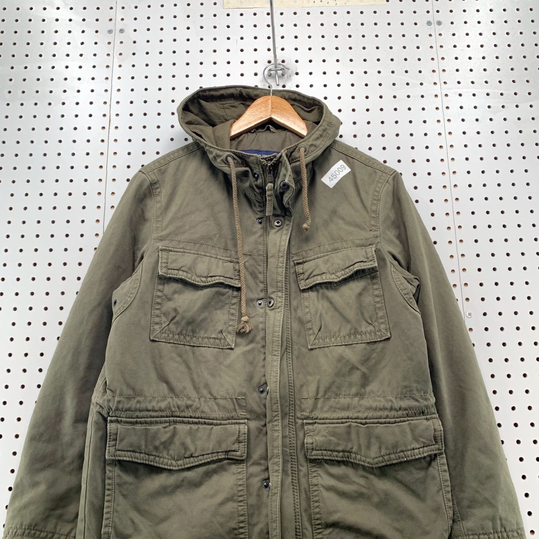 American Eagle Outfitters American Eagle Military Jacket Mens Small Green Unlined Army Field Coat Size US S / EU 44-46 / 1 - 2 Thumbnail