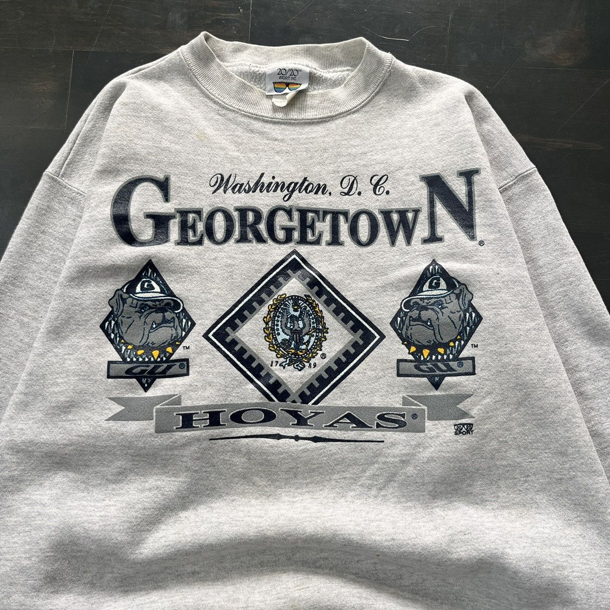 Vintage 1990s Georgetown Crewneck Size US L / EU 52-54 / 3 - 3 Thumbnail