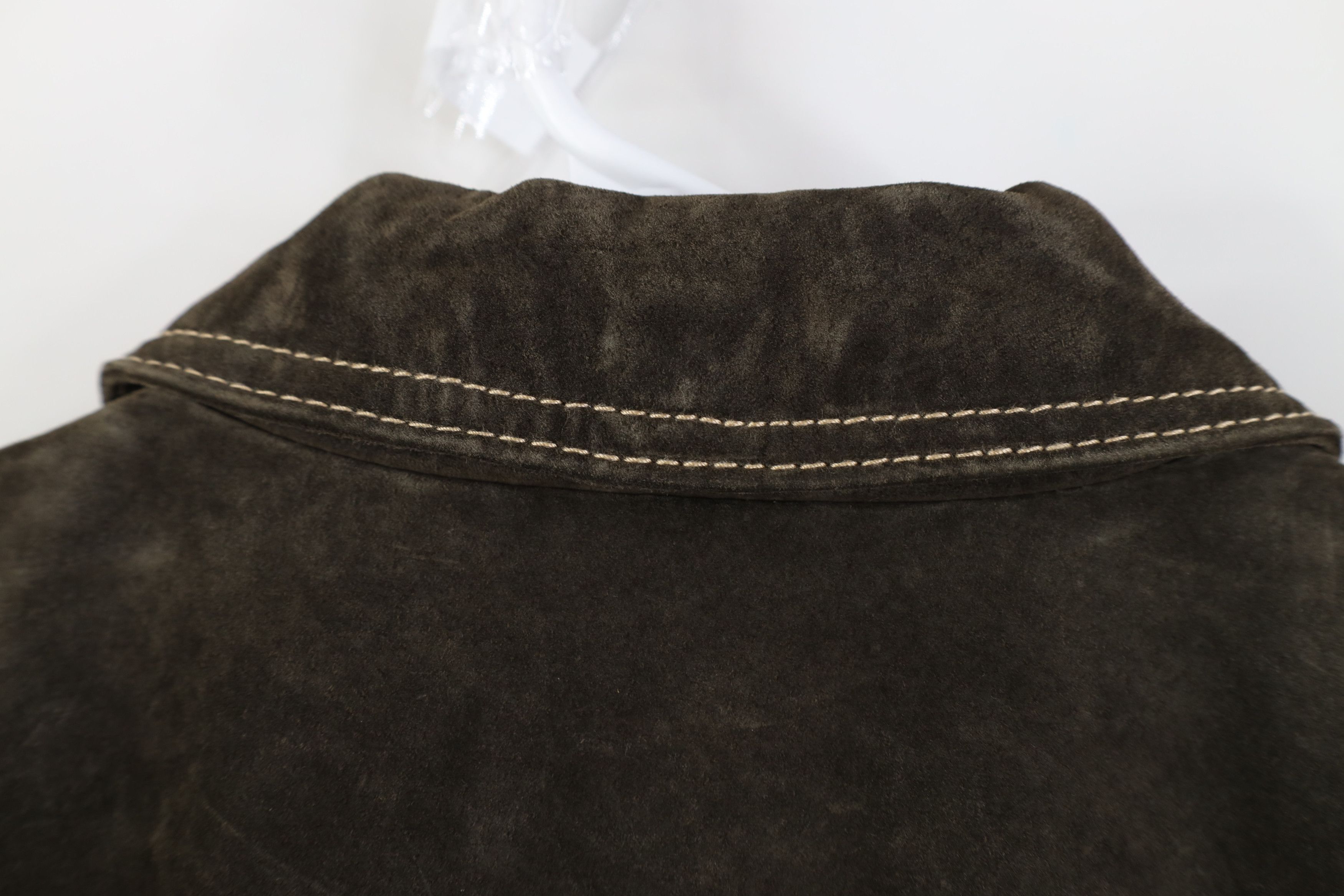 Vintage Deadstock Vintage 90s Y2K Babydoll Leather Sweater Jacket Size XL / US 12-14 / IT 48-50 - 13 Thumbnail