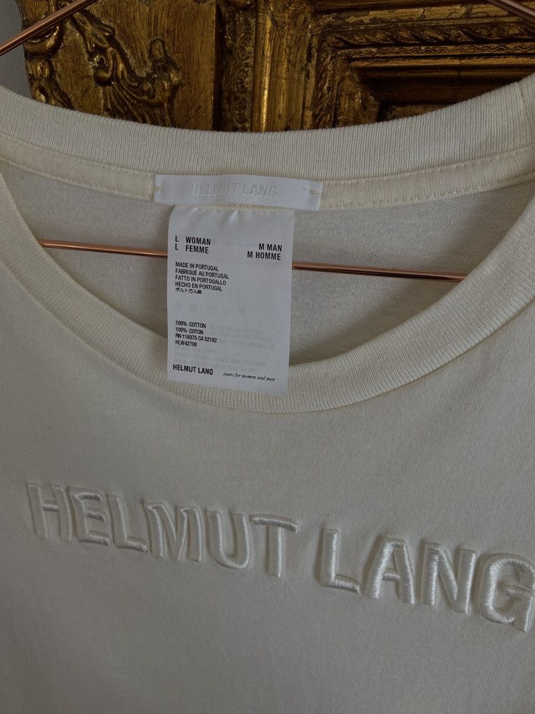 Helmut Lang Embroidered Logo T-Shirt Size M / US 6-8 / IT 42-44 - 6 Thumbnail
