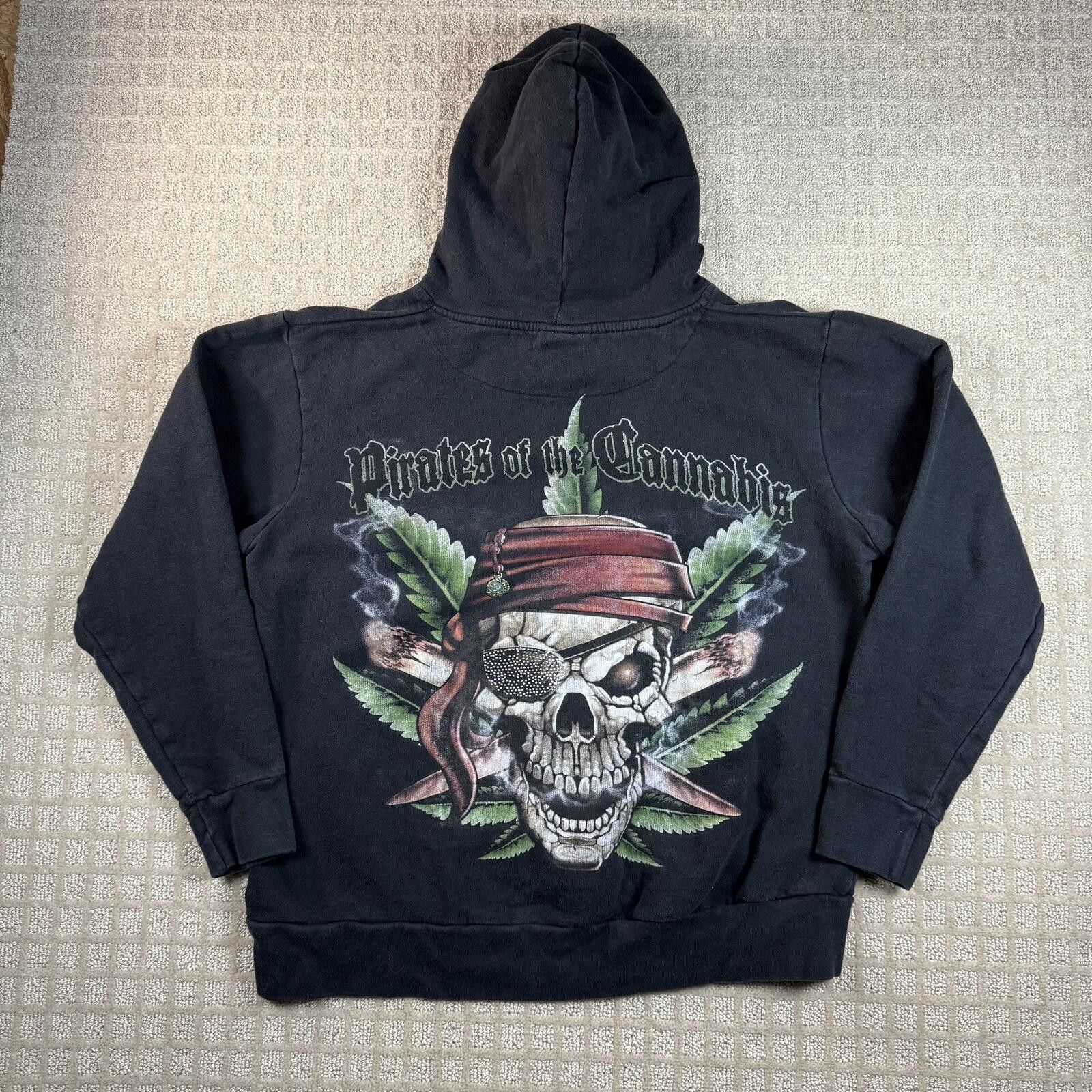 Other Miami Ink Pirates of the Cannabis Skull Hoodie Large Size US L / EU 52-54 / 3 - 1 Thumbnail