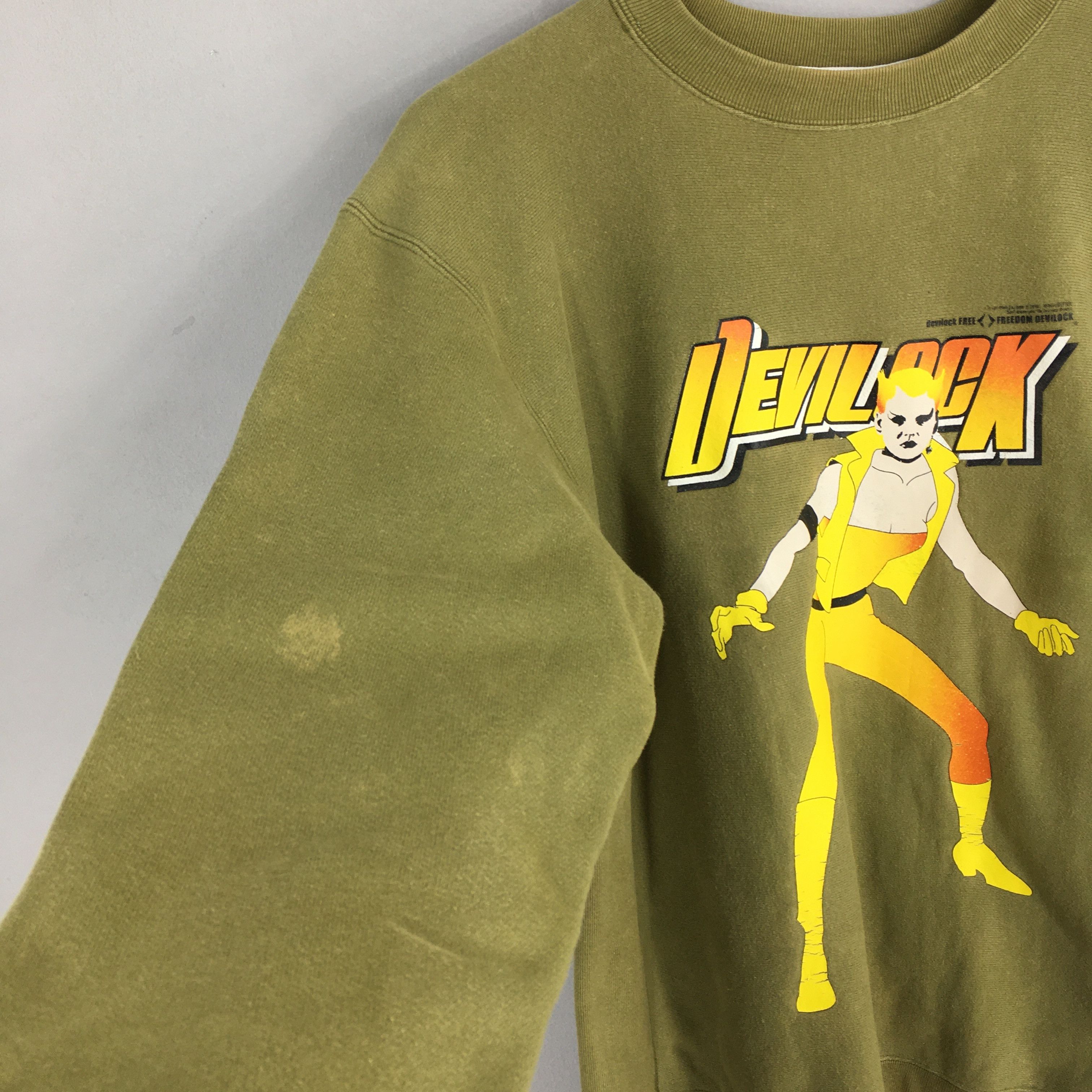 Devilock Vintage 90s Devilock Japan Sweatshirt Medium Size US M / EU 48-50 / 2 - 7 Thumbnail