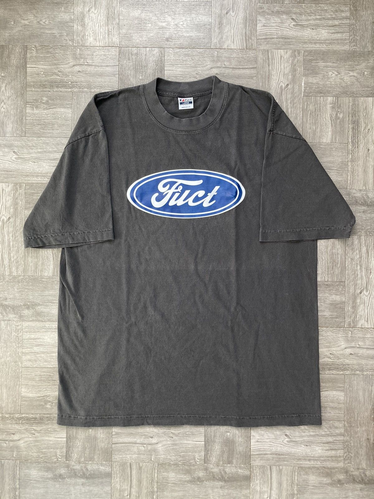 FUCT Fuct Oval Parody T-Shirt (Vintage Black) Ford Logo Inspired