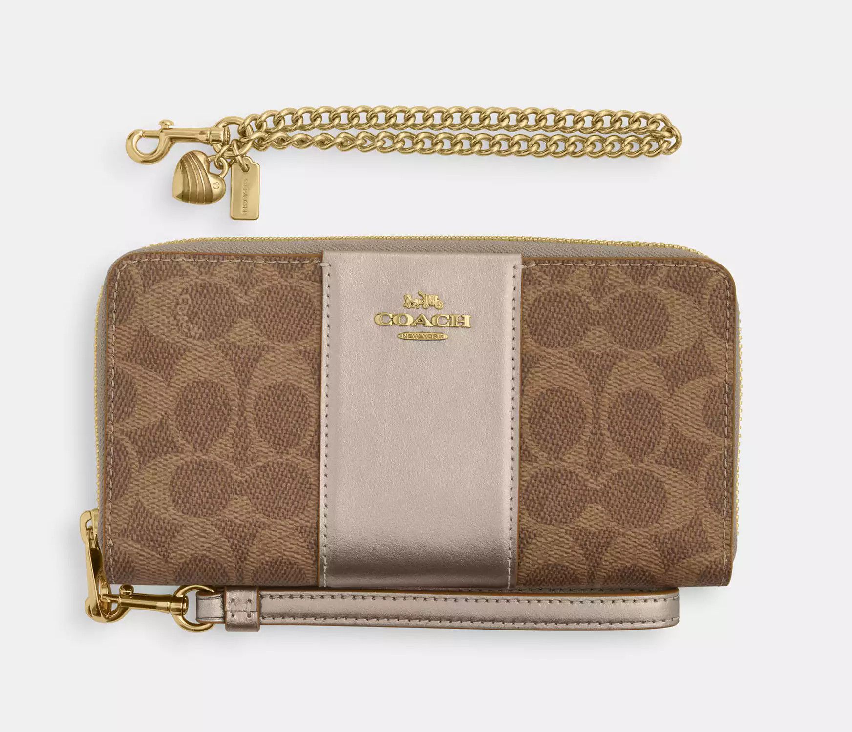 Coach Boxed Long Zip Around Wallet In Signature Canvas CX178 Size ONE SIZE - 6 Thumbnail