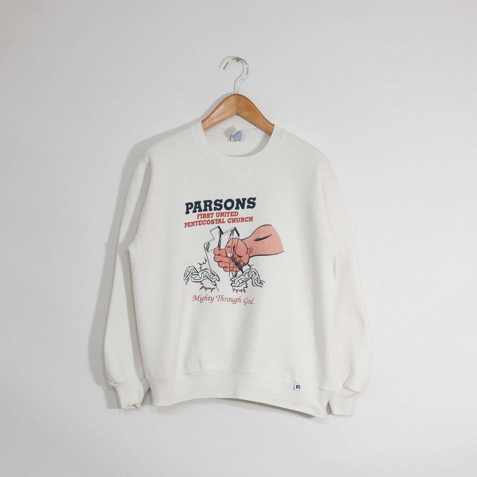 Vintage Vintage Parsons First United Pentecostal Church Sweatshirt L Size US L / EU 52-54 / 3 - 1 Thumbnail