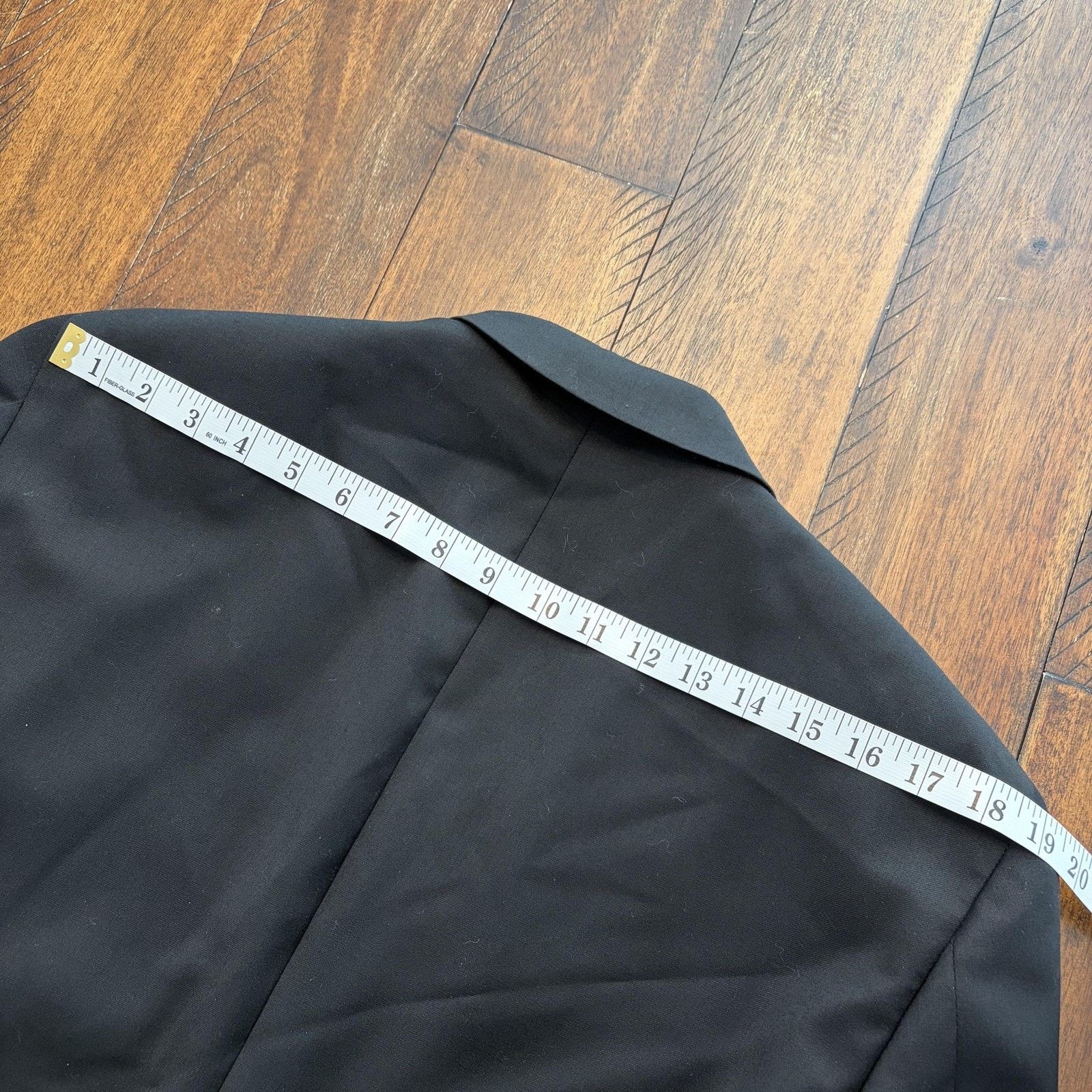 Tommy Hilfiger Tommy Hilfiger Blazer Mens 42S Black Wool Suit Jacket Size 42S - 14 Thumbnail