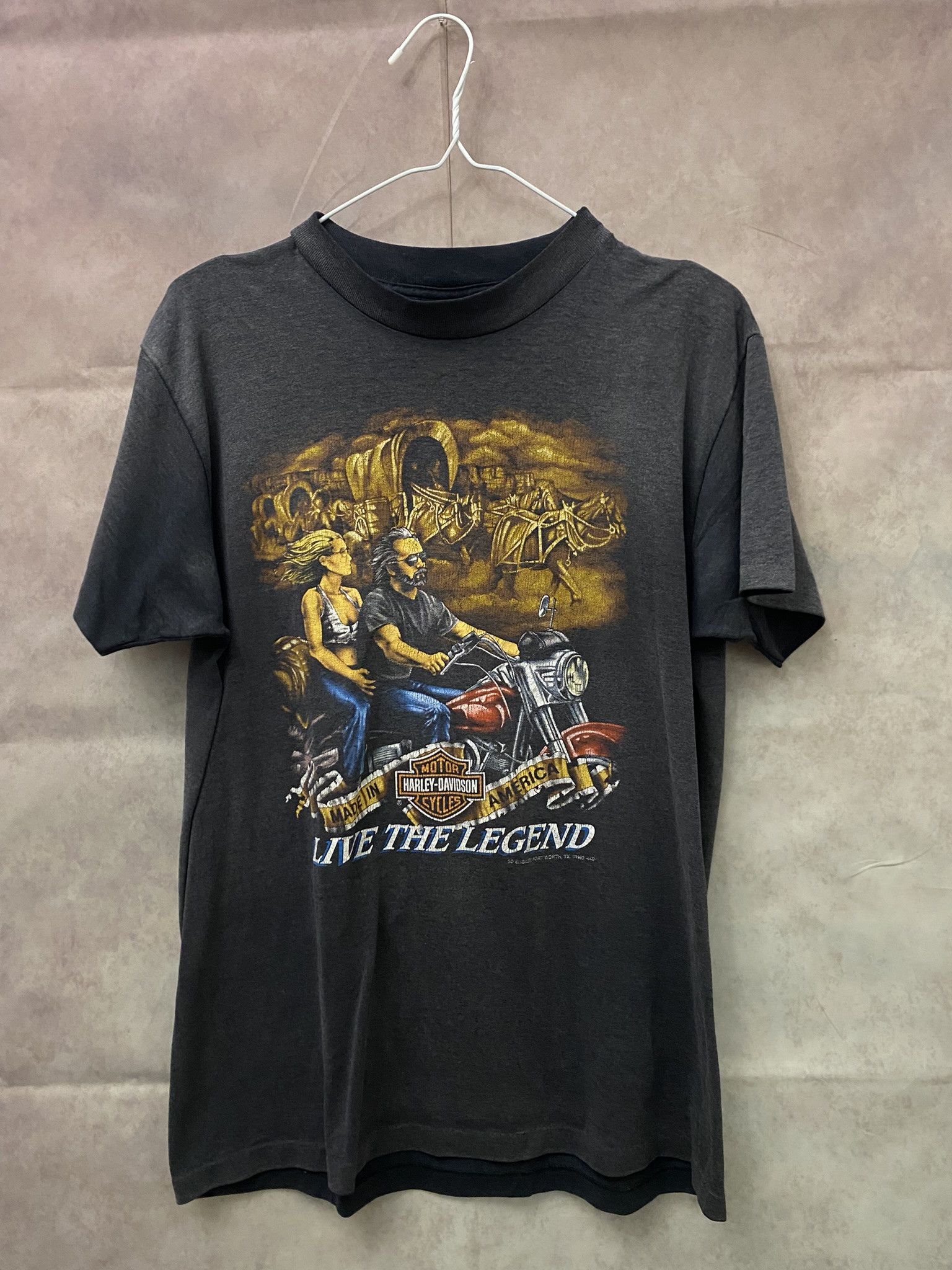 Vintage Vintage 89' 3D Emblem Fear No Evil Tee | Grailed