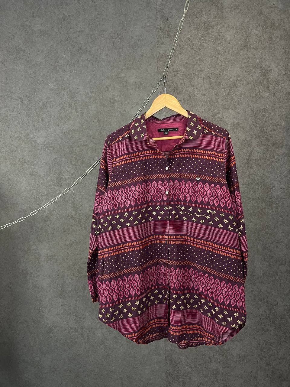 Designer Gudrun Sjoden designer crazy silk shirt Size L / US 10 / IT 46 - 1 Thumbnail