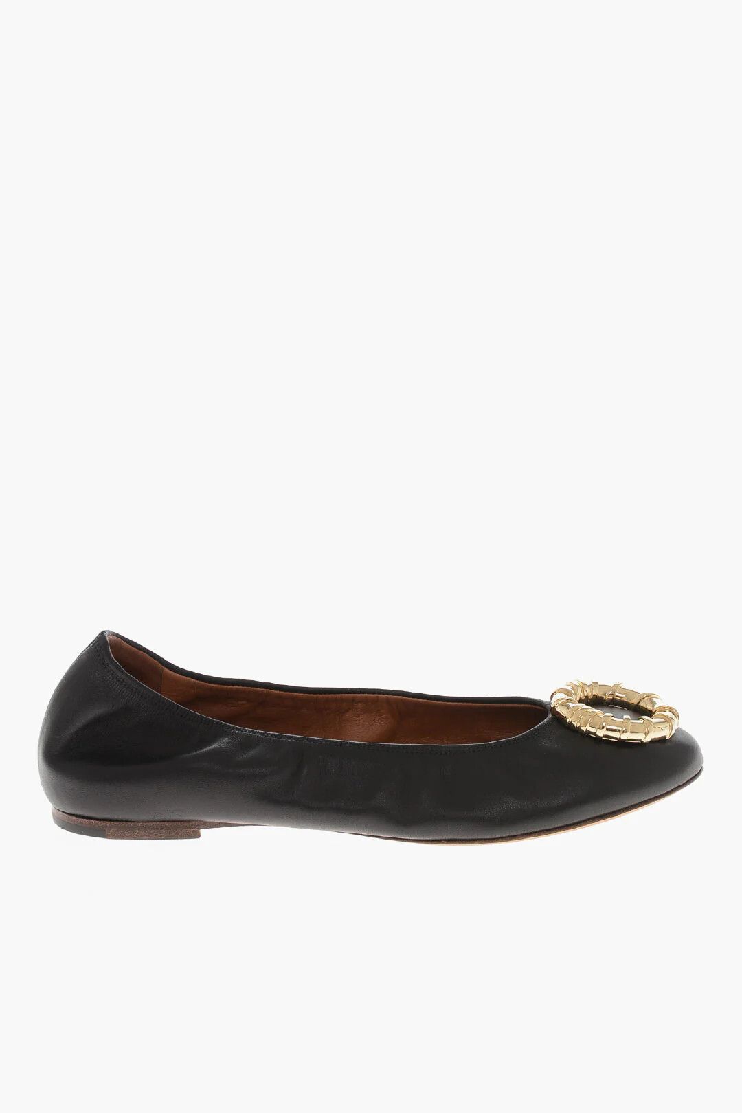 Lanvin og1mm0426 Leather Ballet Flats in Black Size US 7 / IT 37 - 1 Thumbnail