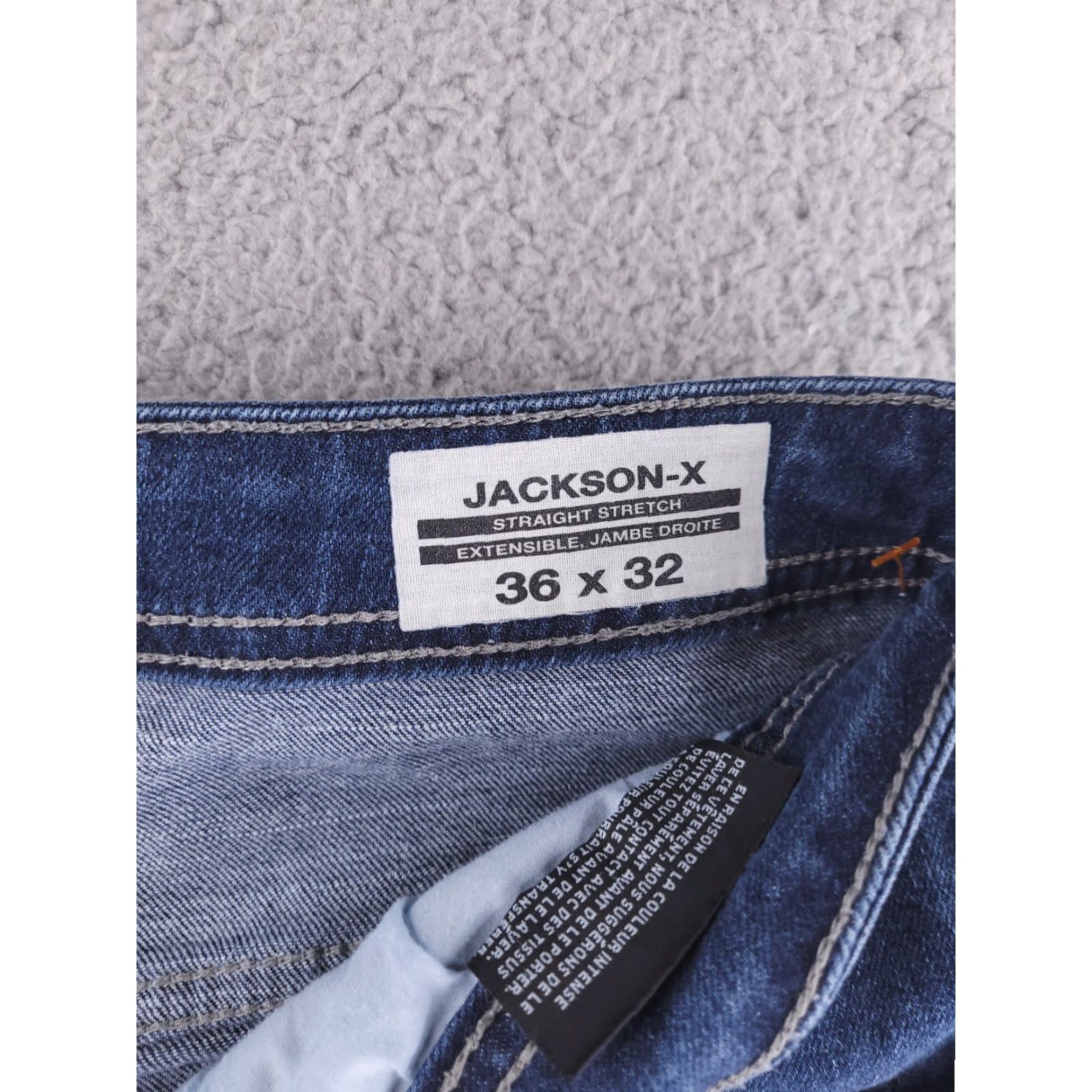 Vintage David Bitton Jeans Mens 36x31 Regular Straight Blue Jackson Jeans Mens 36 Straight Blue 90s? Size US 36 / EU 52 - 4 Thumbnail
