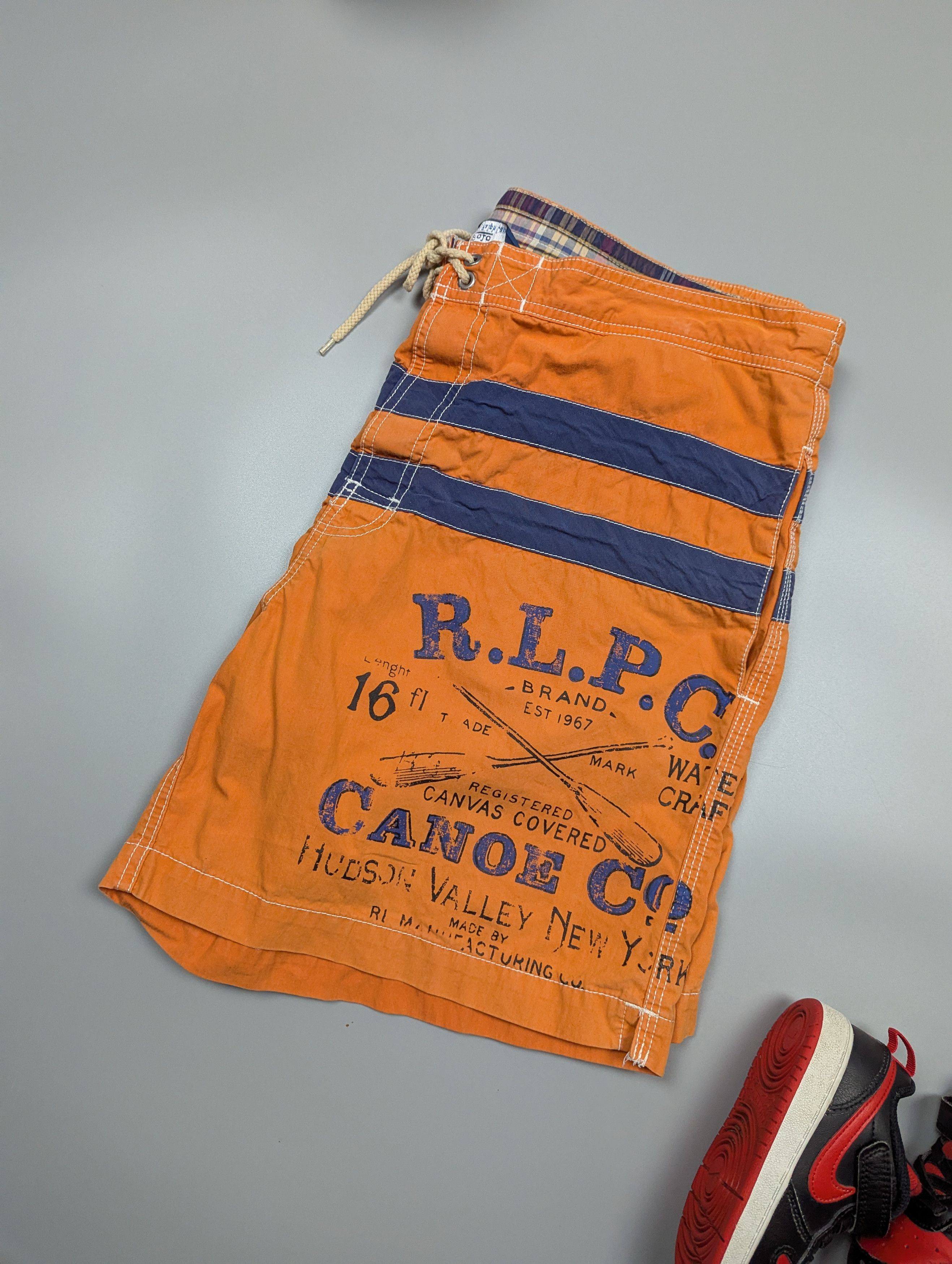 Polo Ralph Lauren × Vintage Swim Shorts Men Large Club Trunks 6" Canoe Co New York Size US 35 - 13 Thumbnail