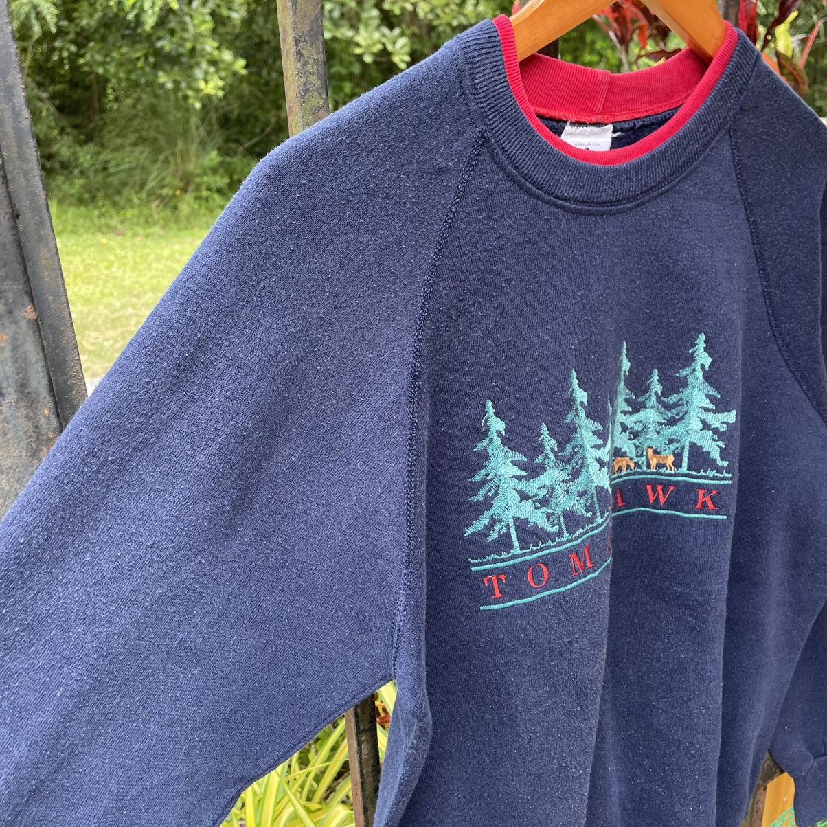 Lee 🔥Vintage 90s Lee Tomahawk Embroidered Spellout Sweatshirts Size US S / EU 44-46 / 1 - 7 Thumbnail