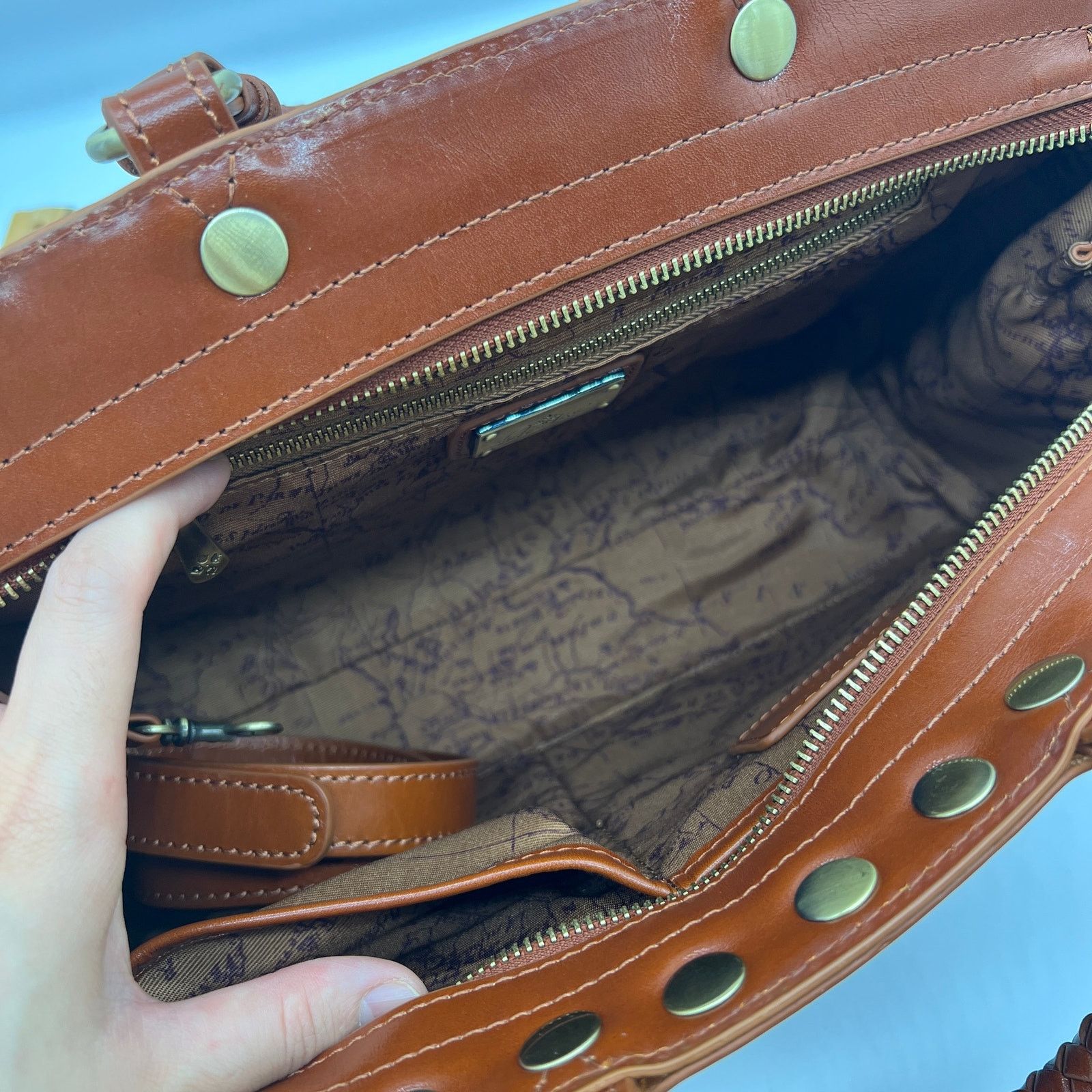 Other Patricia Nash Womens Purse Discovery Leather Embossed Size ONE SIZE - 5 Thumbnail