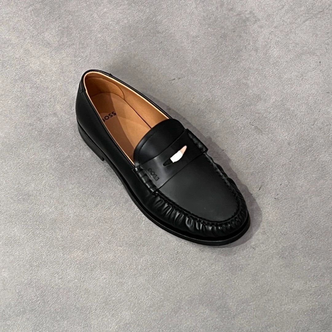 Hugo Boss HUGO BOSS Black Leather Loafers Size US 9 / IT 39 - 7 Thumbnail