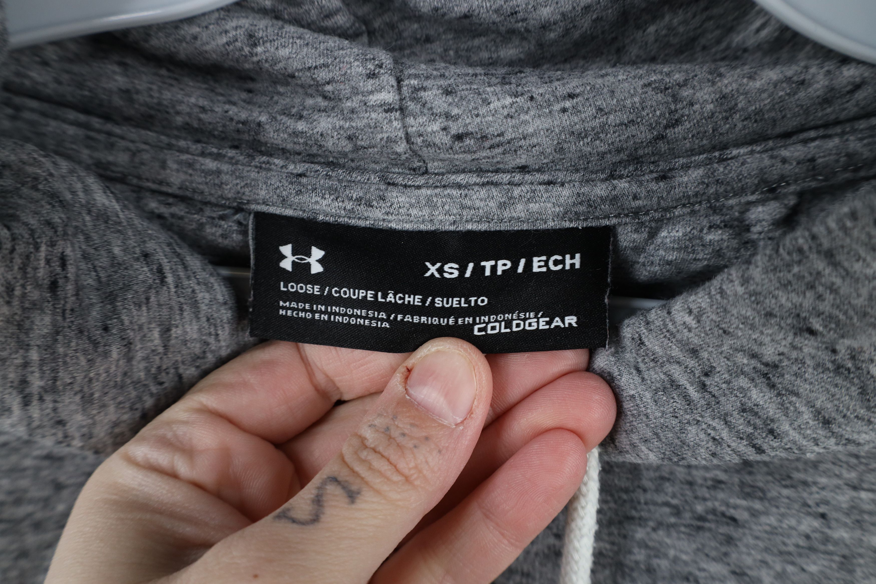 Under Armour × Vintage Under Armour Notre Dame University Football Hoodie Gray Size US XS / EU 42 / 0 - 6 Thumbnail