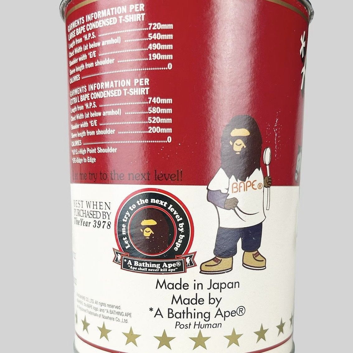 Bape OG (2000-2001) Bapexclusive Canned Tee Size US M / EU 48-50 / 2 - 14 Thumbnail