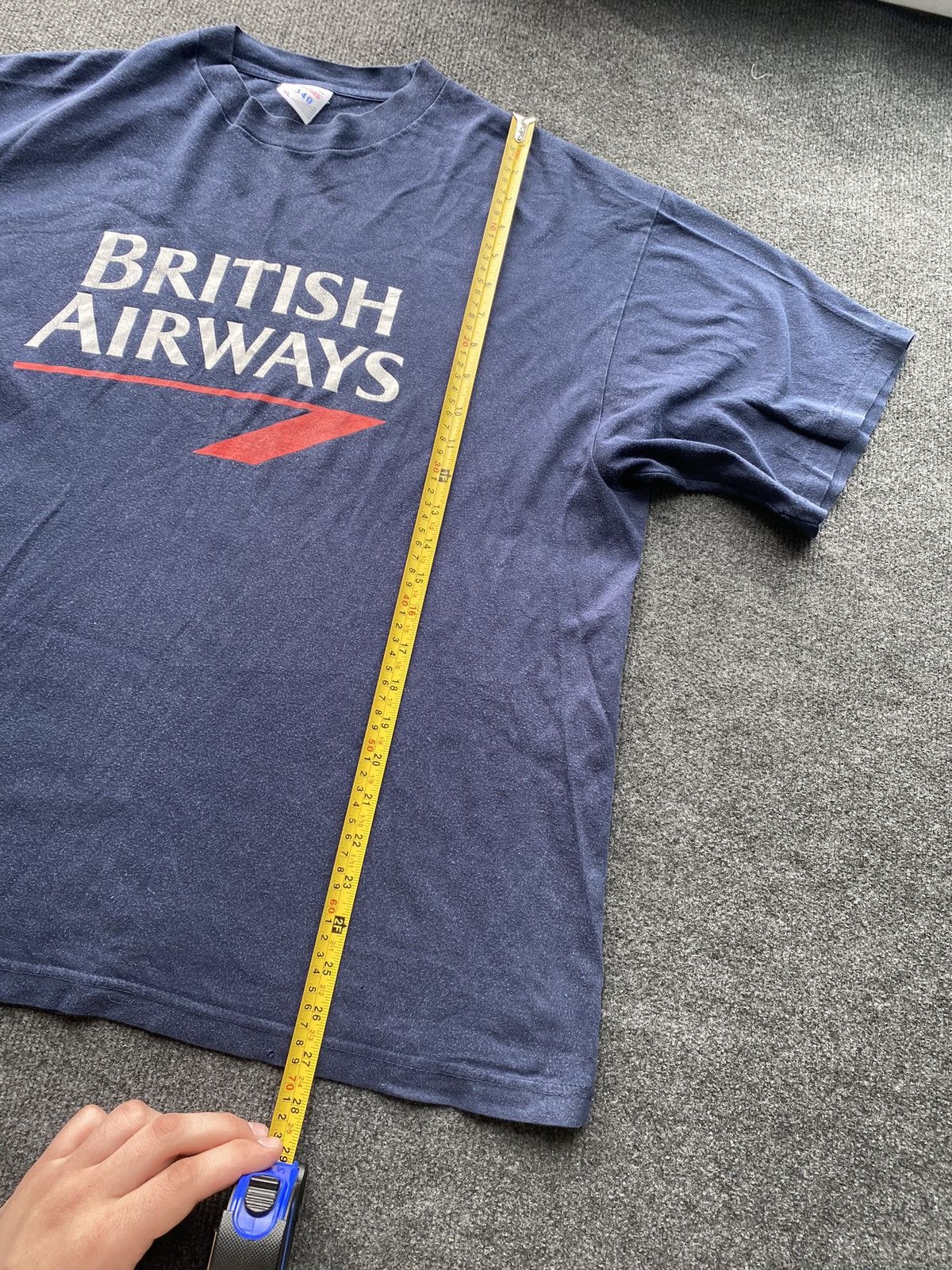 Band Tees 🔥90s British Airways faded blue tee mens jerzees Size US XL / EU 56 / 4 - 5 Thumbnail