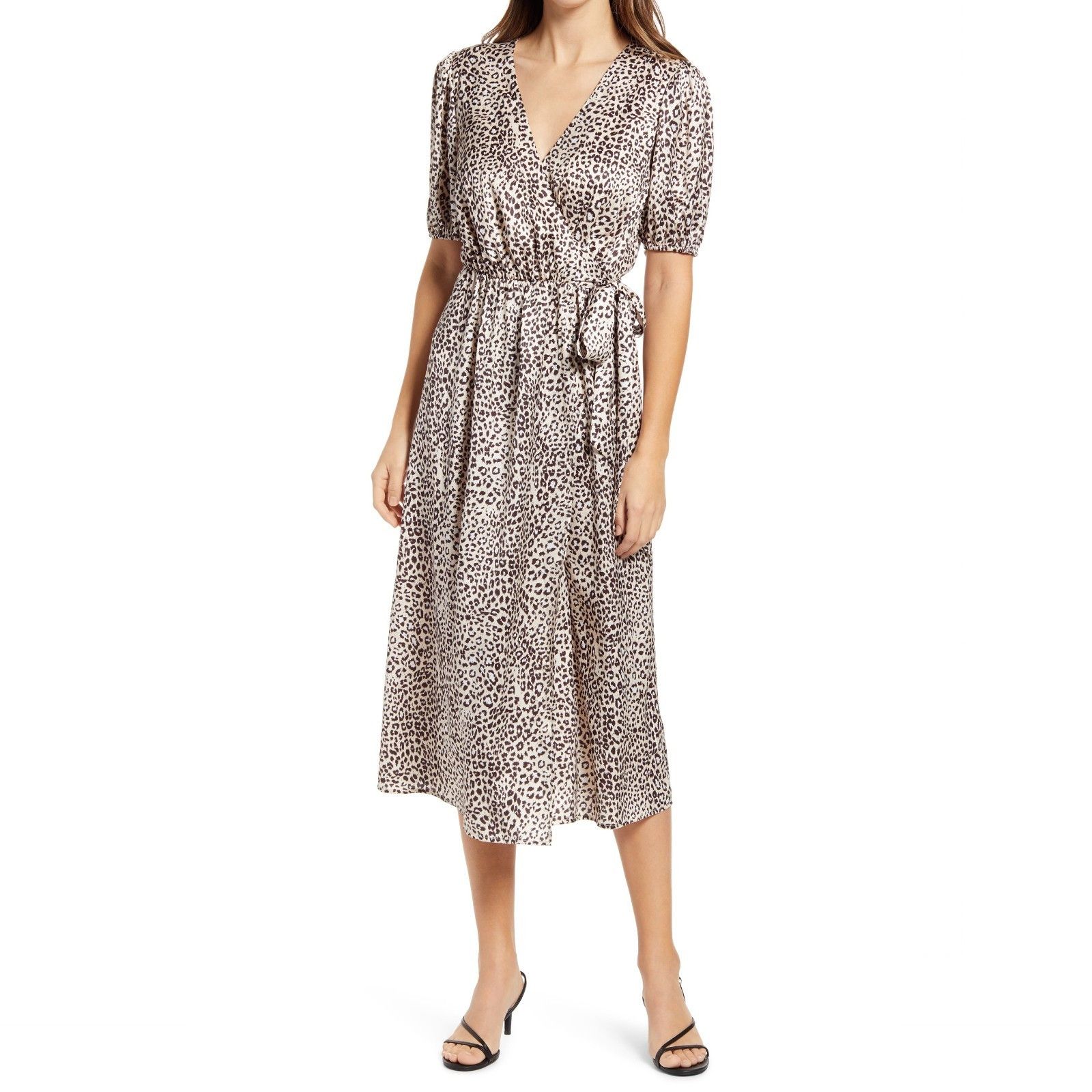 Other Chi Chi London Leopard Animal Print Wrap Maxi Dress Size M / US 6-8 / IT 42-44 - 1 Thumbnail
