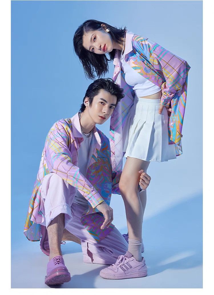 Other Asymmetric Pattern Multi-color Button Up Shirt Size US M / EU 48-50 / 2 - 13 Thumbnail