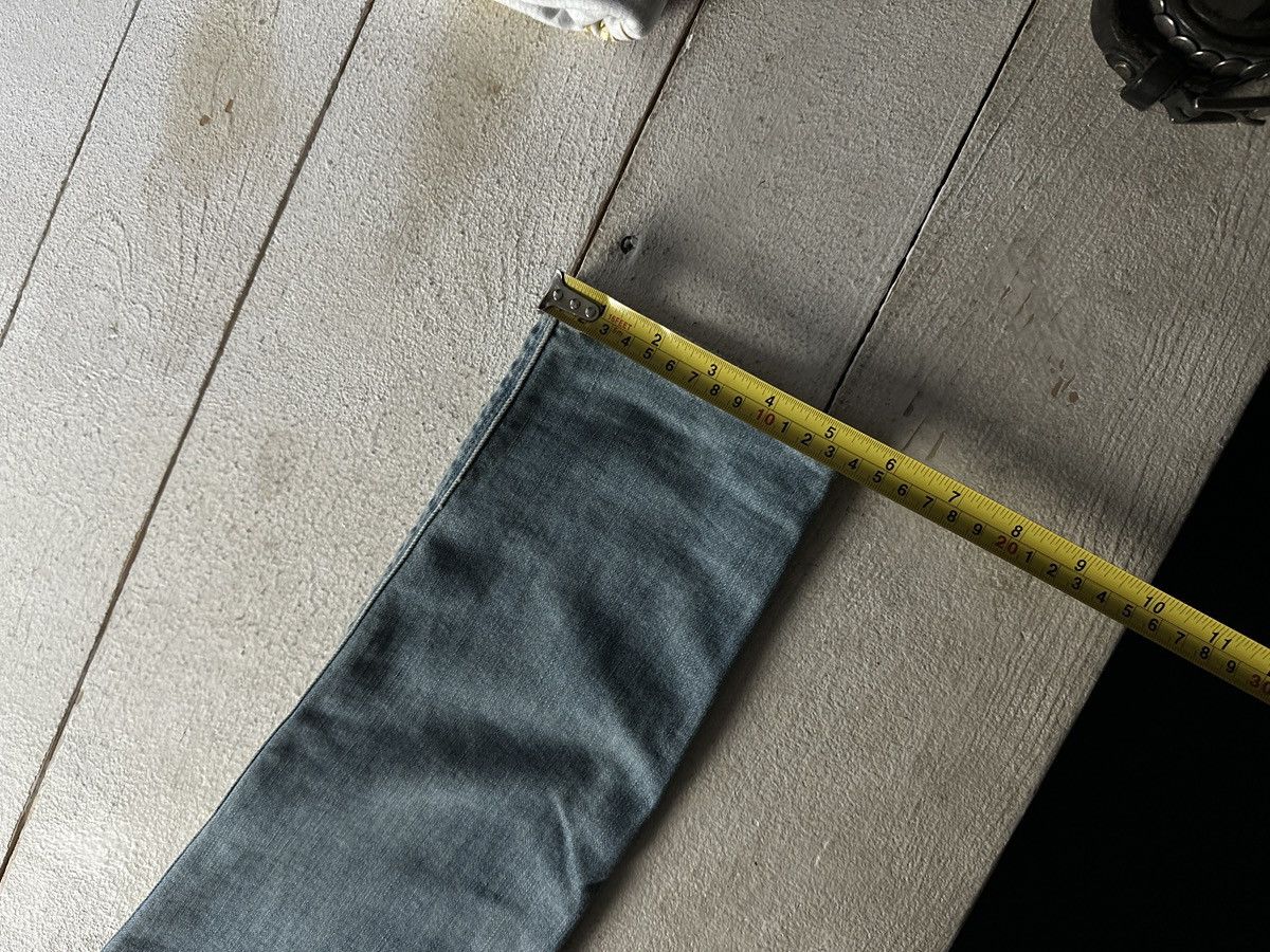 Armani 🚨 ARMANI JEANS WOMEN BLUE DENIM PANTS RINGSTONES Y2K Size 27" / US 4 / IT 40 - 20 Thumbnail