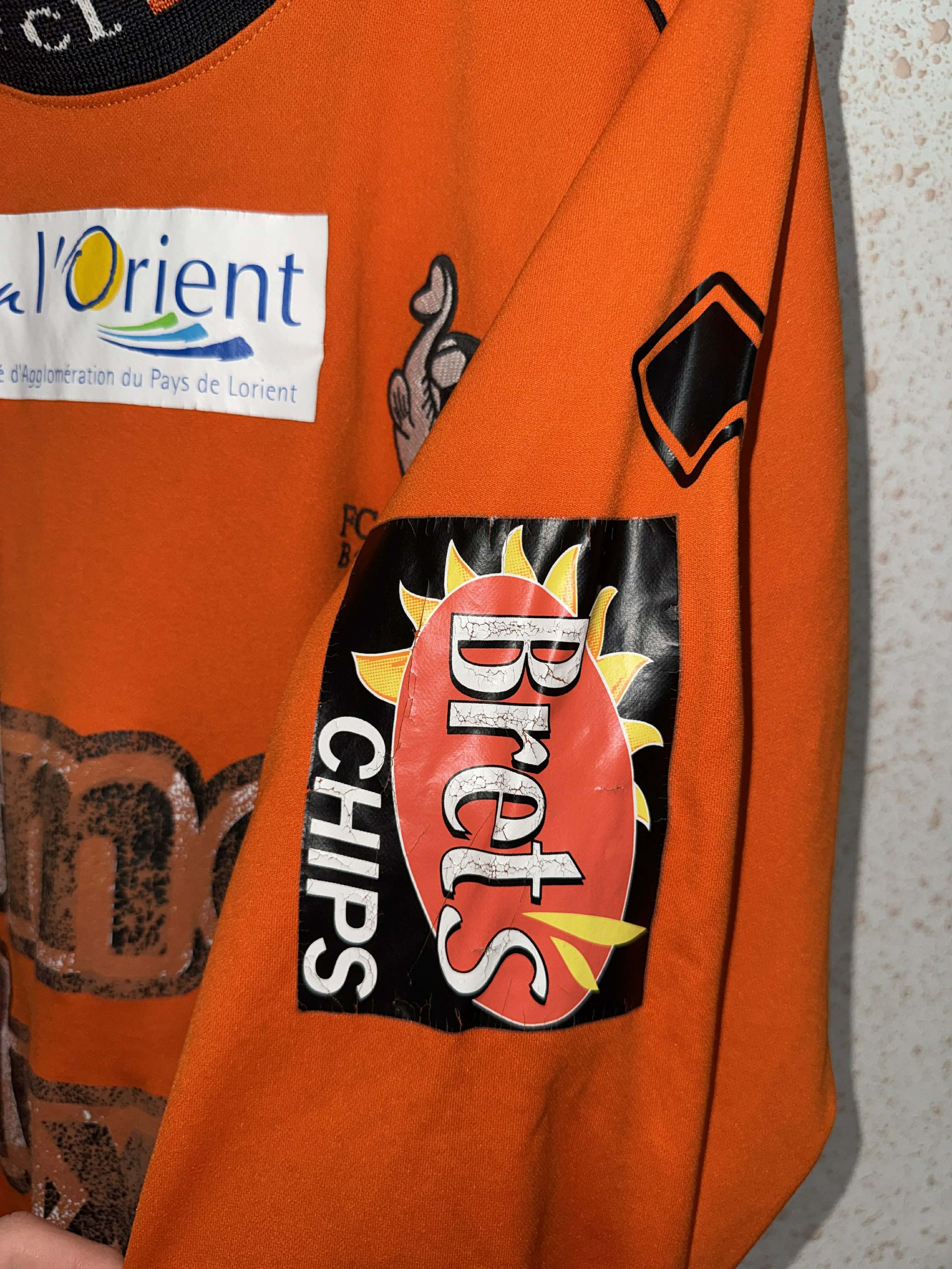 Errea Lorient 2004/05 Match Worn Shirt - Genton #5 Size US XXL / EU 58 / 5 - 6 Thumbnail