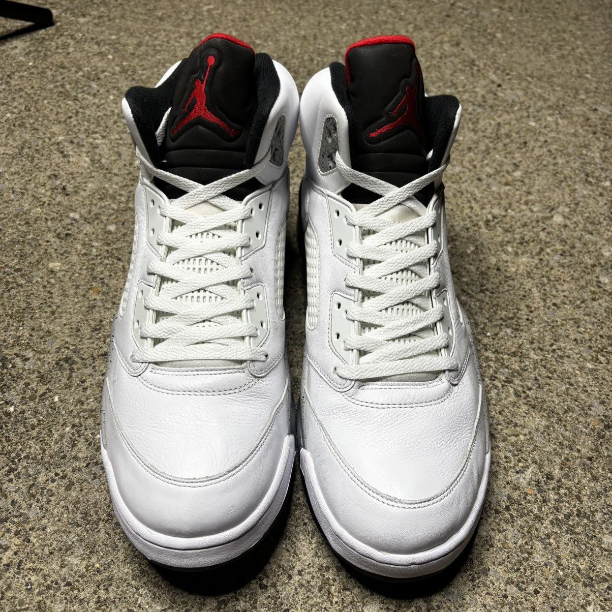 Jordan Brand Size 17-Jordan 5 White Cement 2017 Lightly Worn No Box not15 Size US 15 / EU 48 - 4 Thumbnail
