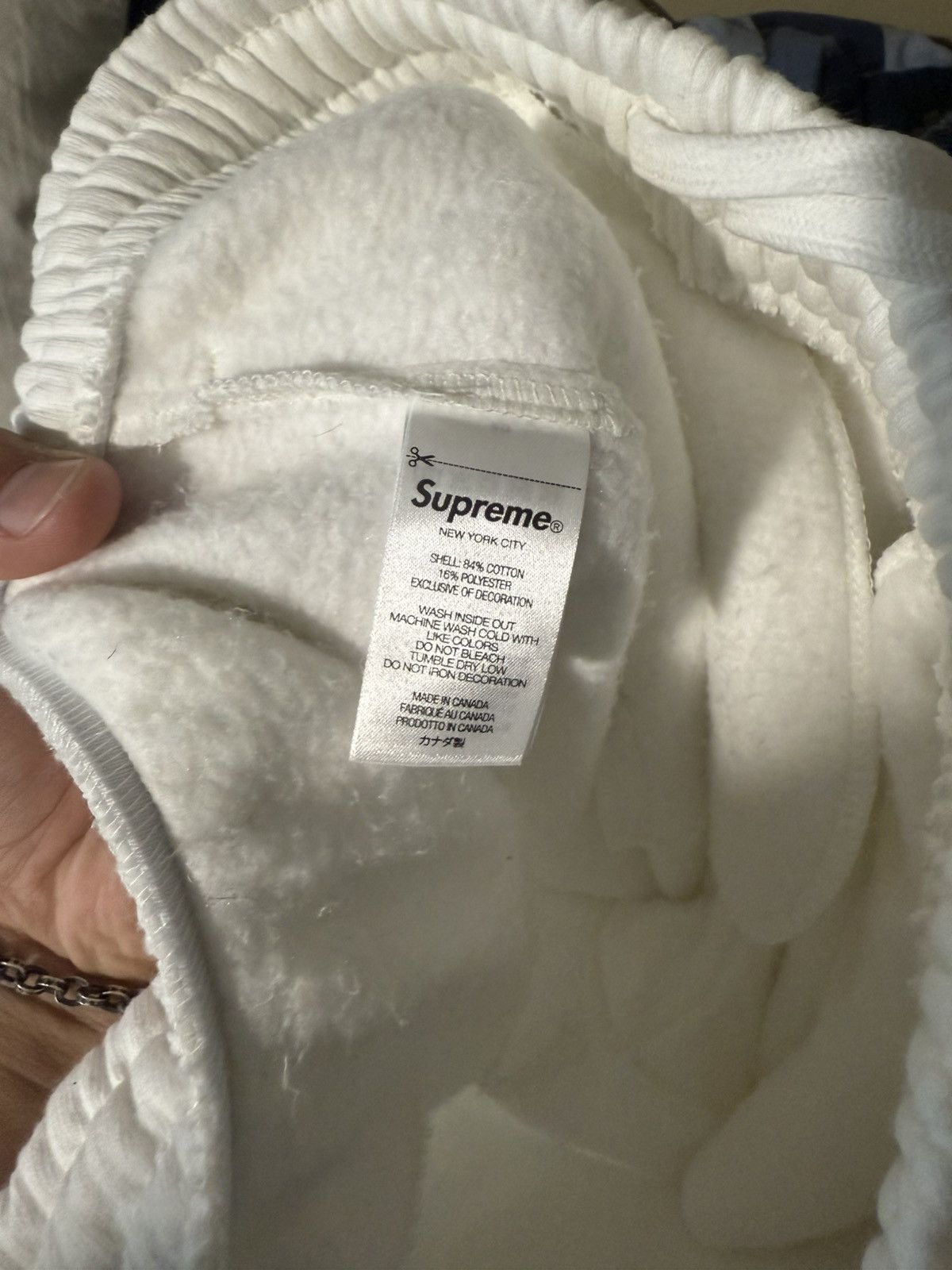 Supreme Supreme White Classic Logo Sweatpants SS26 Size US 32 / EU 48 - 5 Thumbnail