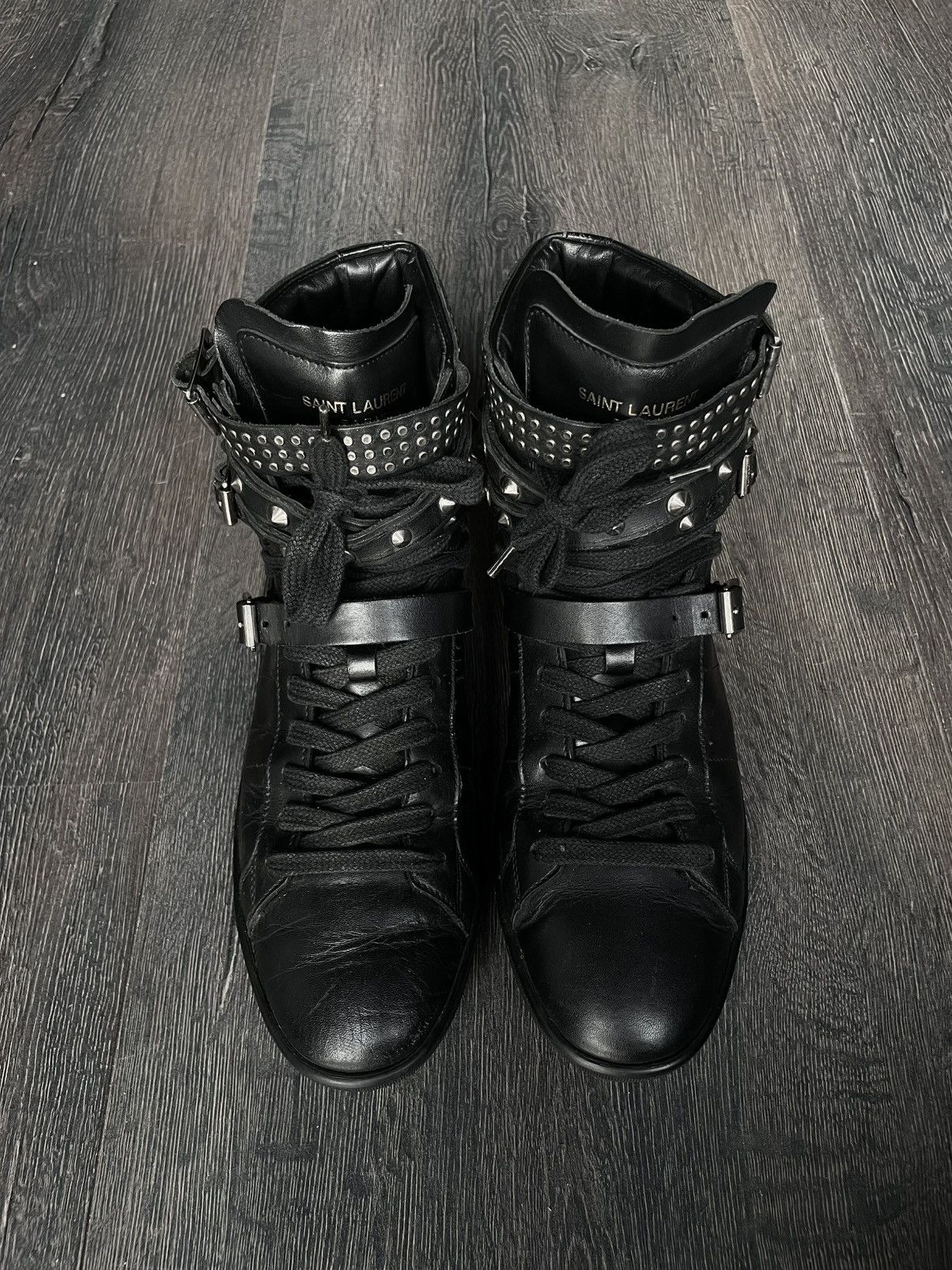 Hedi Slimane Saint Laurent Paris Hedi Slimane Court Classic SL16-H Black Size US 7.5 / EU 40-41 - 6 Thumbnail
