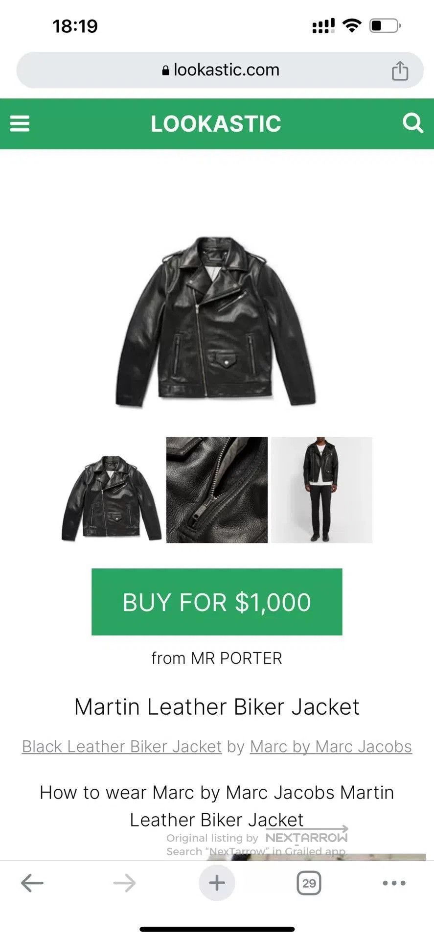 Marc by Marc Jacobs black leather biker jacket by marc jacobs. Size US S / EU 44-46 / 1 - 9 Thumbnail
