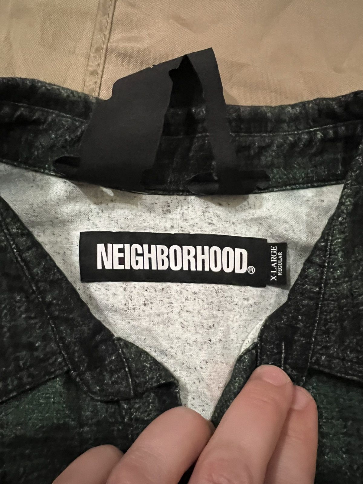 Neighborhood × Vlone Vlone Neighborhood Flames Flannel Shirt Size US XL / EU 56 / 4 - 4 Thumbnail