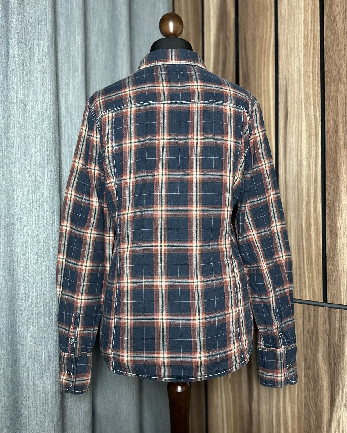 Napapijri Napapijri Logo Check Shirt Long Sleeve Women's Size L Size L / US 10 / IT 46 - 3 Thumbnail