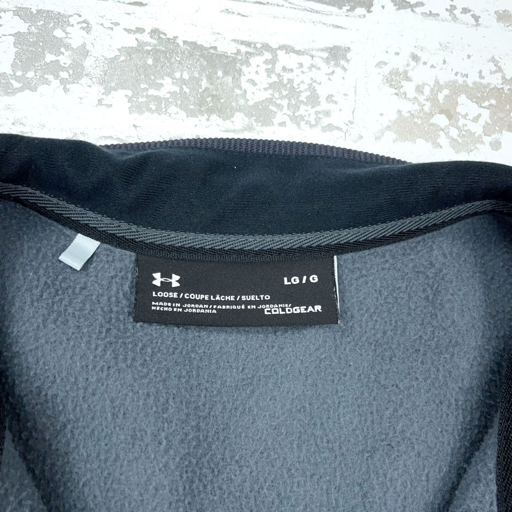 Under Armour Under Armour Sweatshirt Large Black Herringbone Quarter Zip Pullover Sweater Men Size US L / EU 52-54 / 3 - 6 Thumbnail