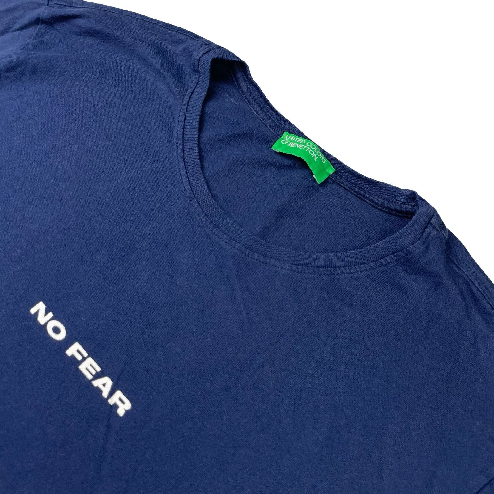 United Colors Of Benetton United Colors of Benetton Men’s "No Fear" S/S T-Shirt Navy B Size US M / EU 48-50 / 2 - 1 Thumbnail