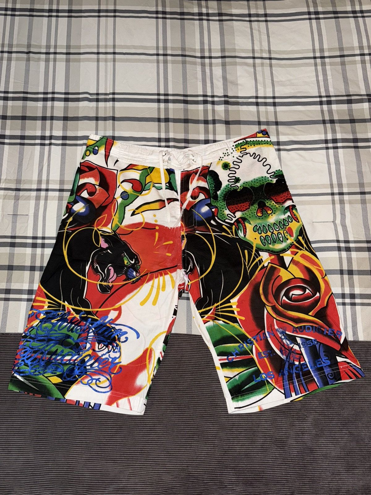Christian Audigier × Ed Hardy Christian Audigier Shorts Size US 34 / EU 50 - 1 Thumbnail