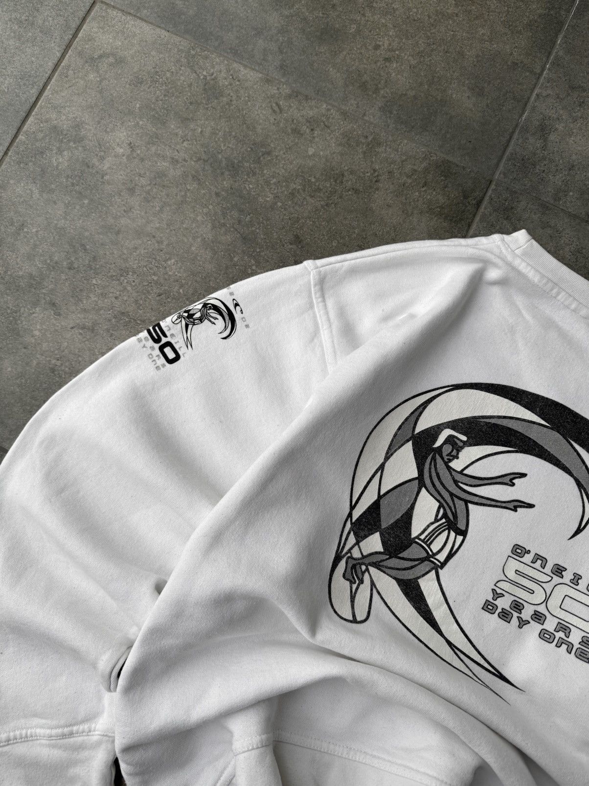 O'Neill Rare Vintage Oneill Oversized Sweatshirt Big Print Y2k White Size US M / EU 48-50 / 2 - 3 Thumbnail
